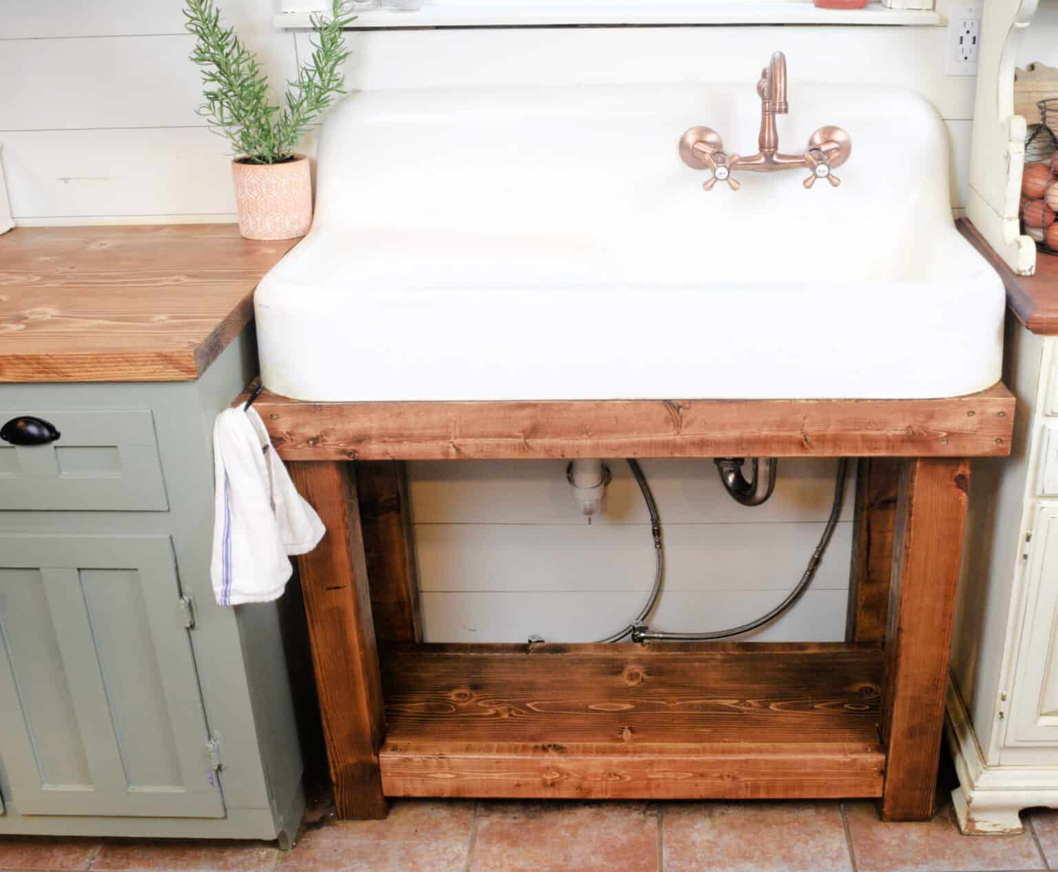 How To Make An Easy DIY Sink Skirt For Your Home Idie's Farm