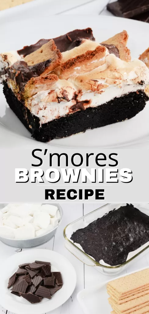 Ingredients for How to Make Easy Homemade S'mores Brownies Recipe.