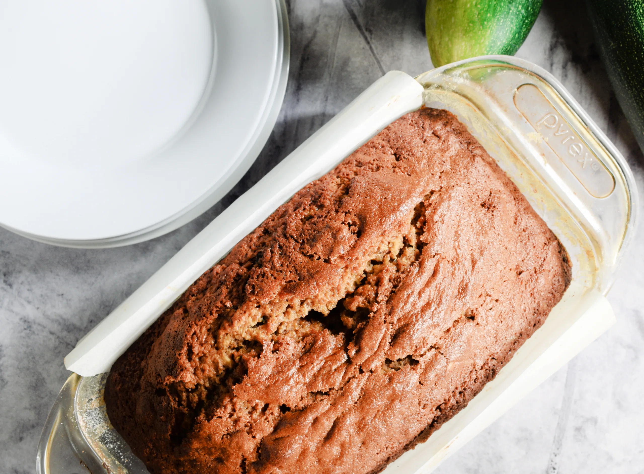 Freshly baked zucchini bread for The Best Sourdough Zucchini Bread Discard Recipe.