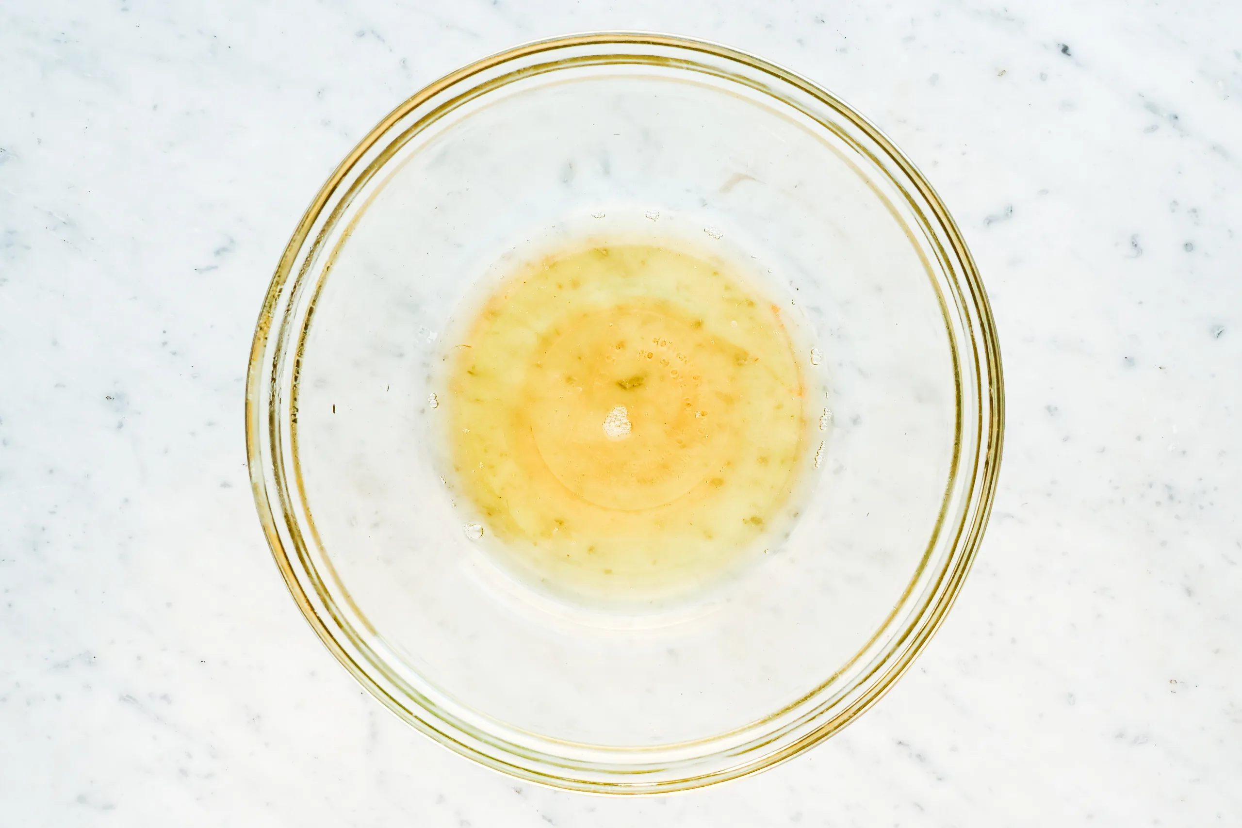 Oils completely melted down for Baking Soda Free Tallow Deodorant Recipe.