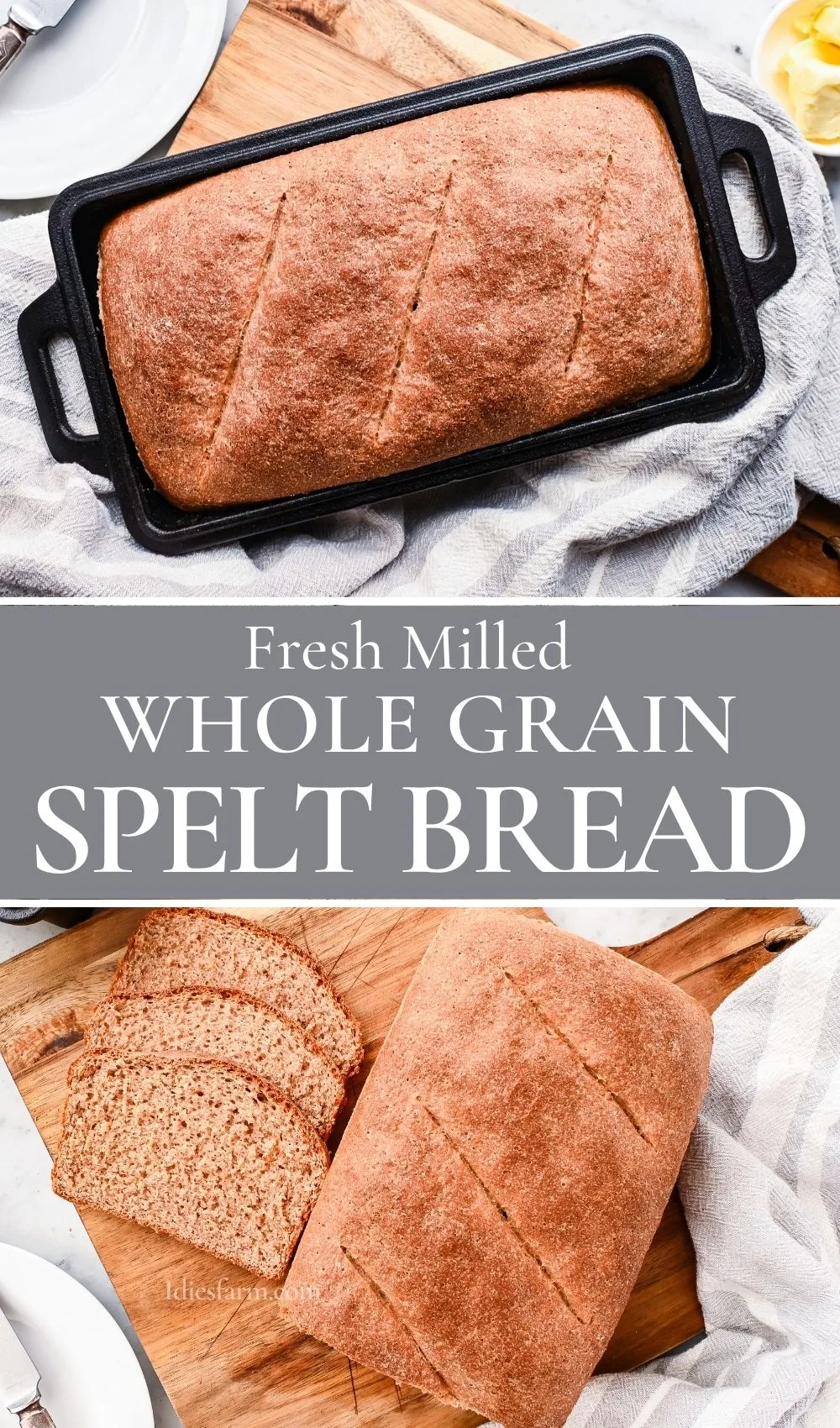 Spelt Fresh Milled Whole Grain Spelt Bread - Idie's Farm