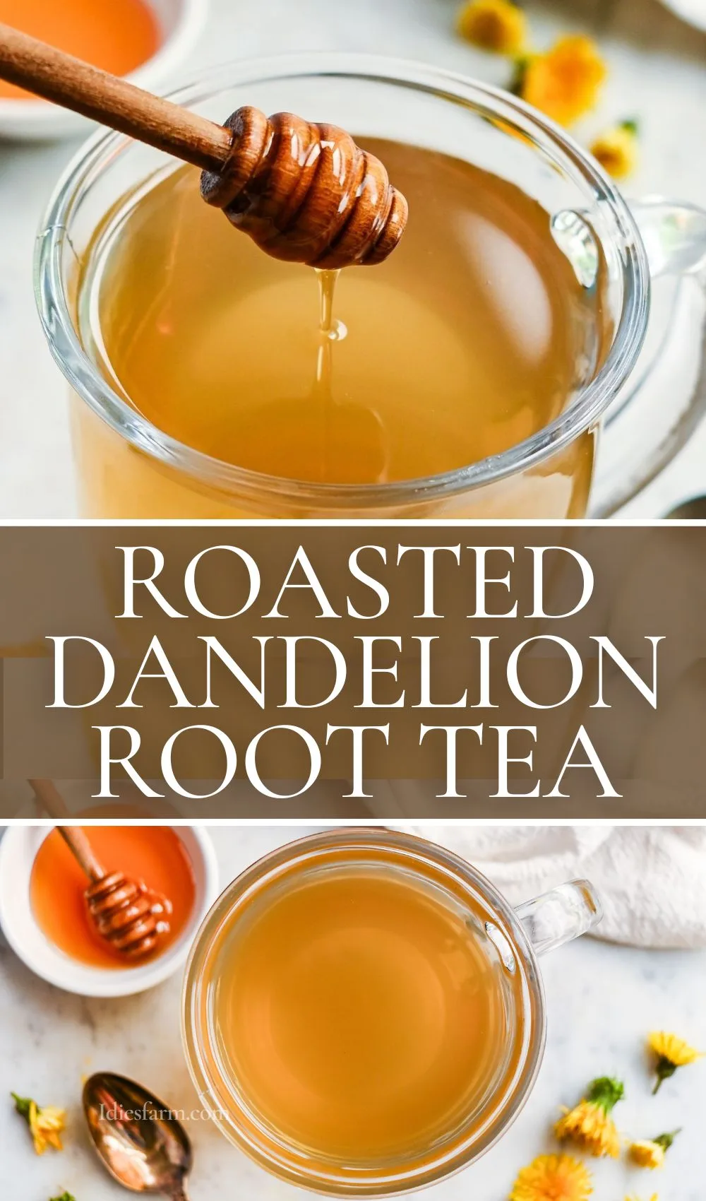 How to Make Roasted Dandelion Root Tea - Idie's Farm