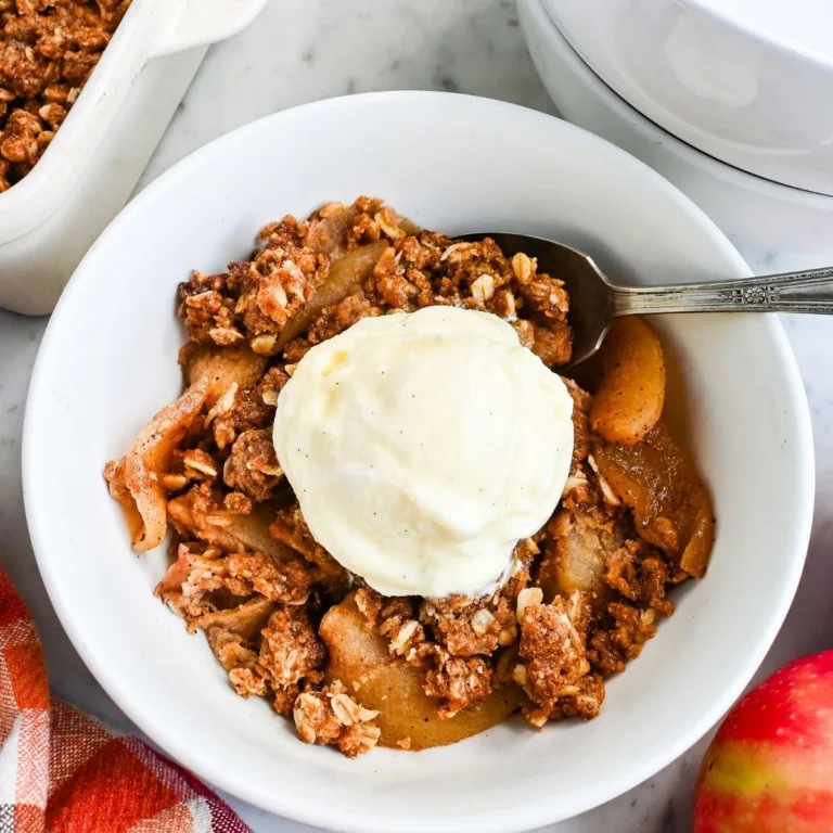 Sourdough Apple Crisp with Oat Crumble Topping