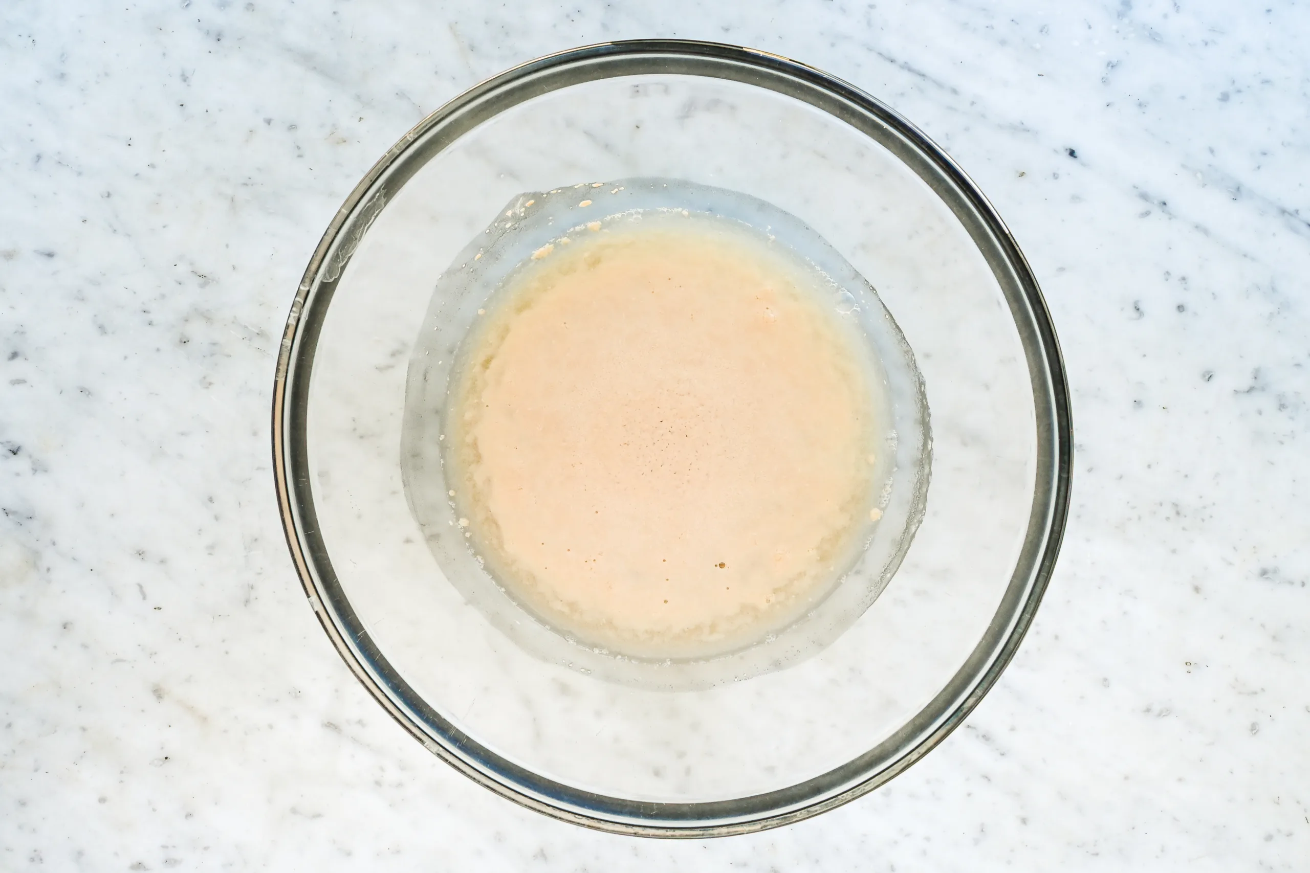 Yeast that is bubbly and ready to use.